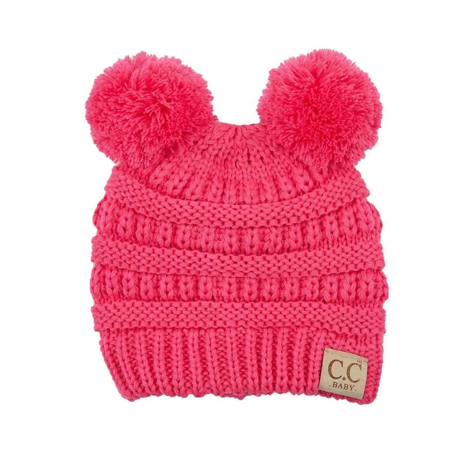 CC Baby and Kids Toddler Pom Pom Beanie Winter Snow Hats - Truly Contagious
