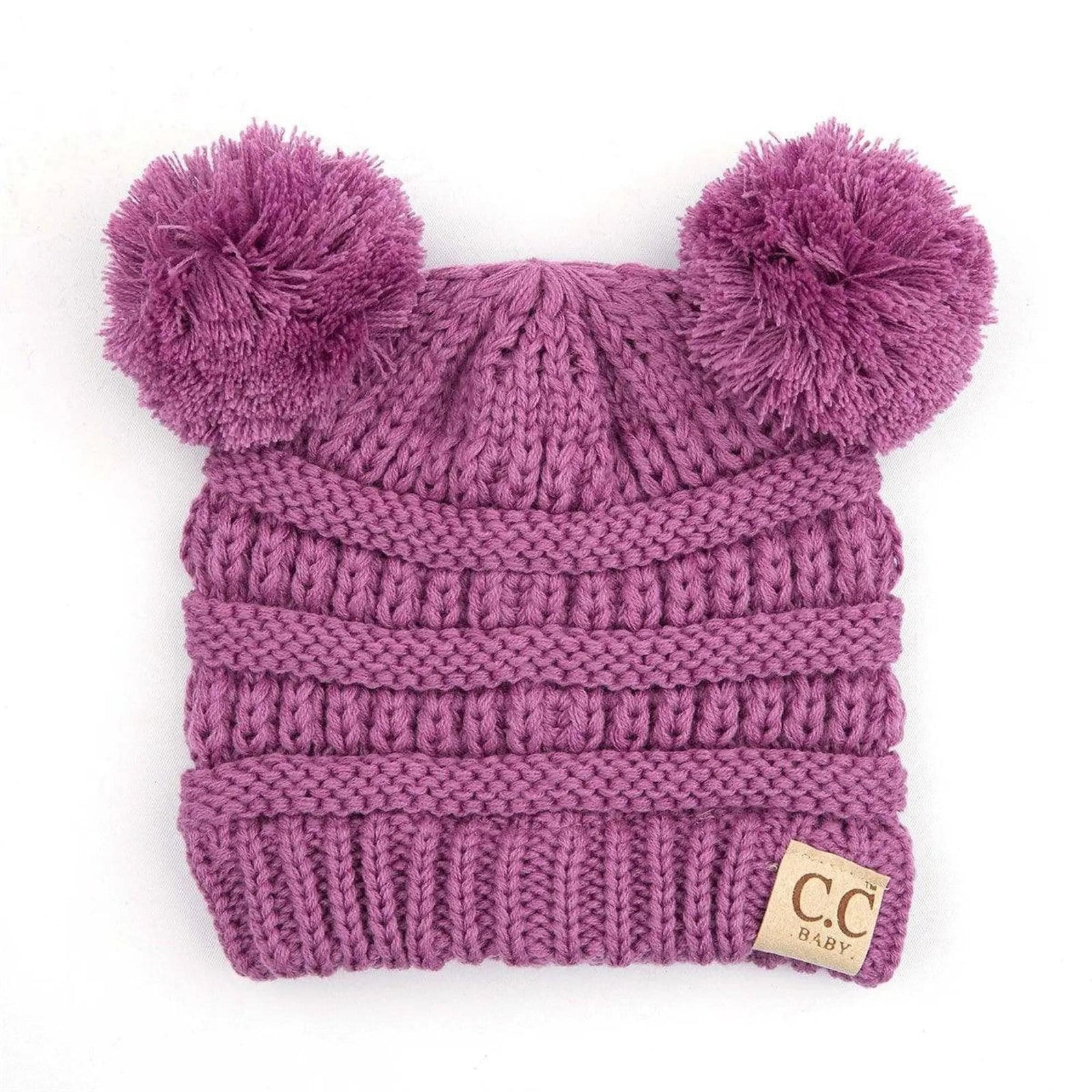 CC Baby and Kids Toddler Pom Pom Beanie Winter Snow Hats - Truly Contagious