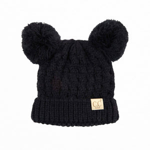 CC Baby and Kids Toddler Pom Pom Beanie Winter Snow Hats - Truly Contagious