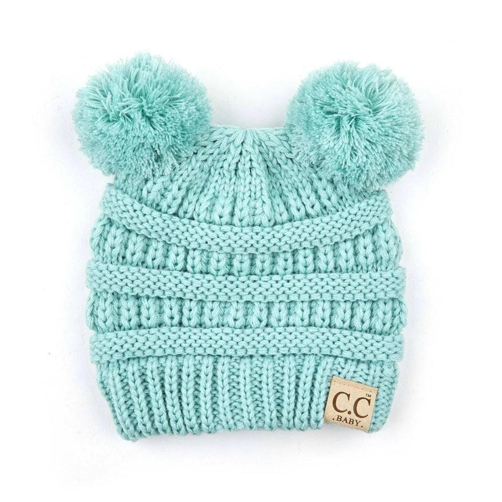 CC Baby and Kids Toddler Pom Pom Beanie Winter Snow Hats - Truly Contagious