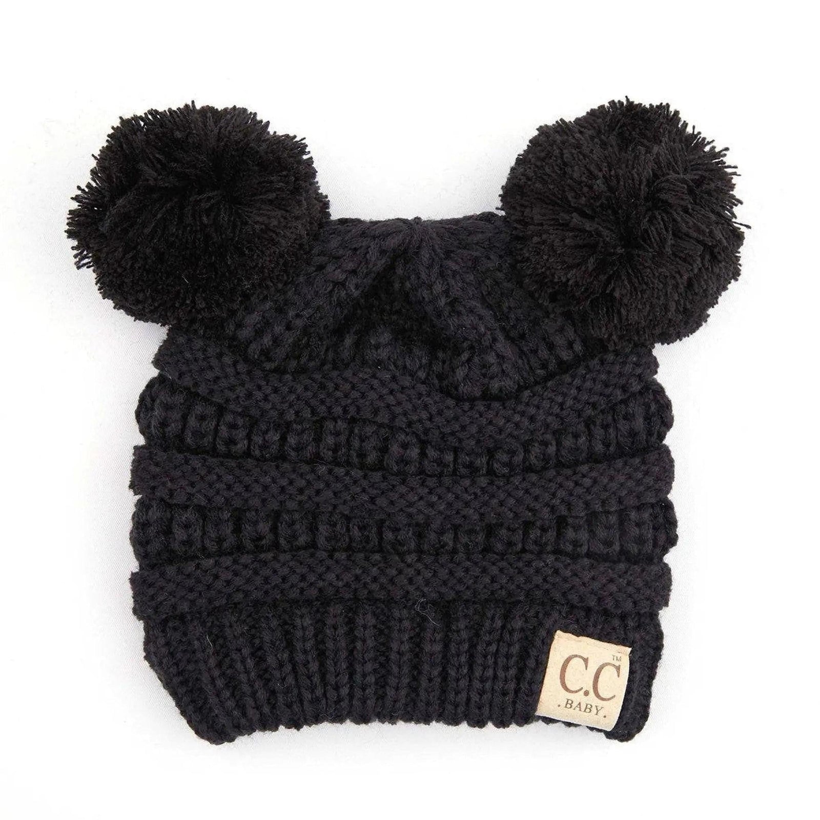 CC Baby and Kids Toddler Pom Pom Beanie Winter Snow Hats - Truly Contagious