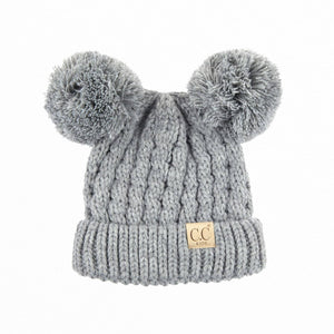 CC Baby and Kids Toddler Pom Pom Beanie Winter Snow Hats - Truly Contagious