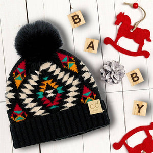 CC Baby South Western Print Beanies Hats - Truly Contagious
