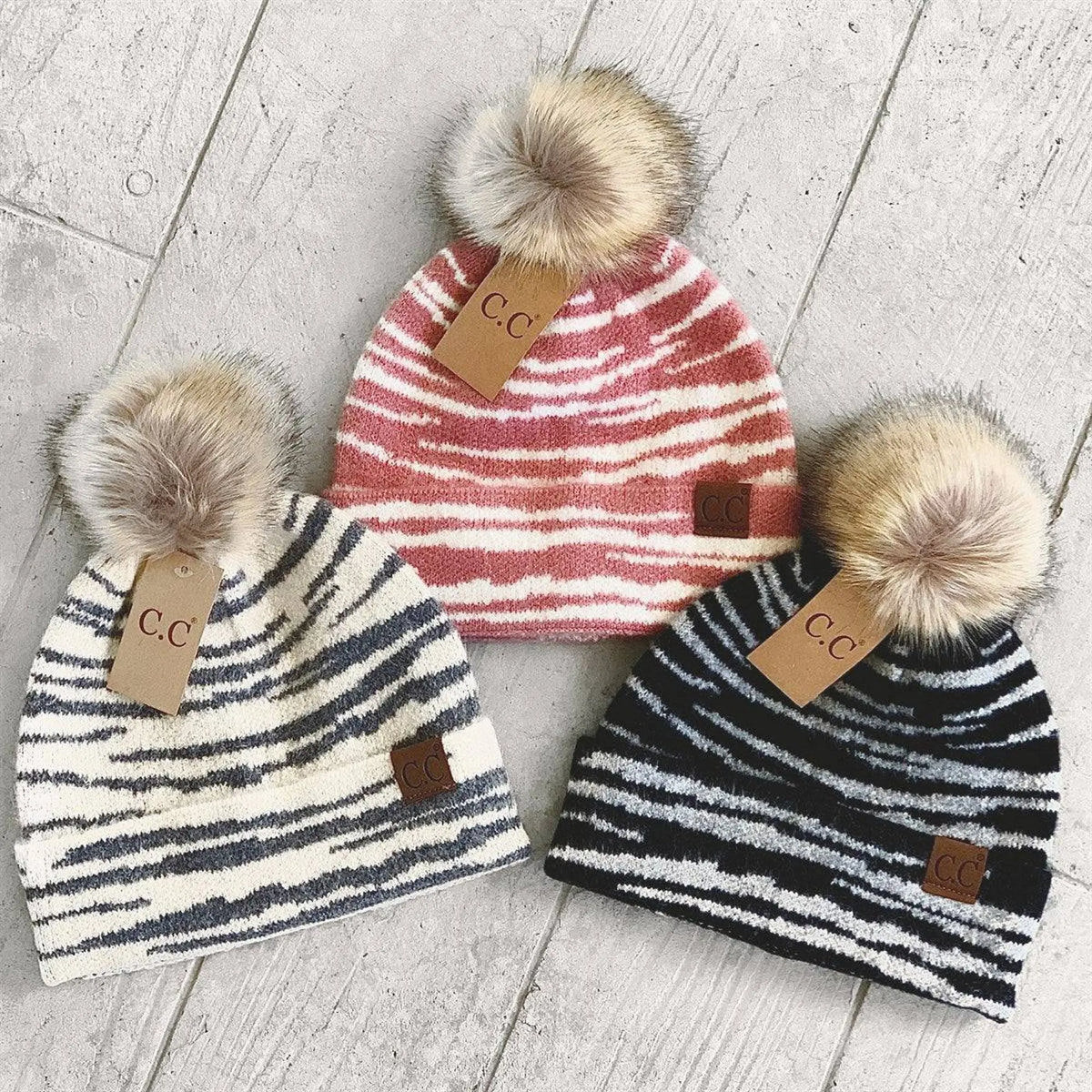 CC Beanie Animal Print Winter Hats - Truly Contagious
