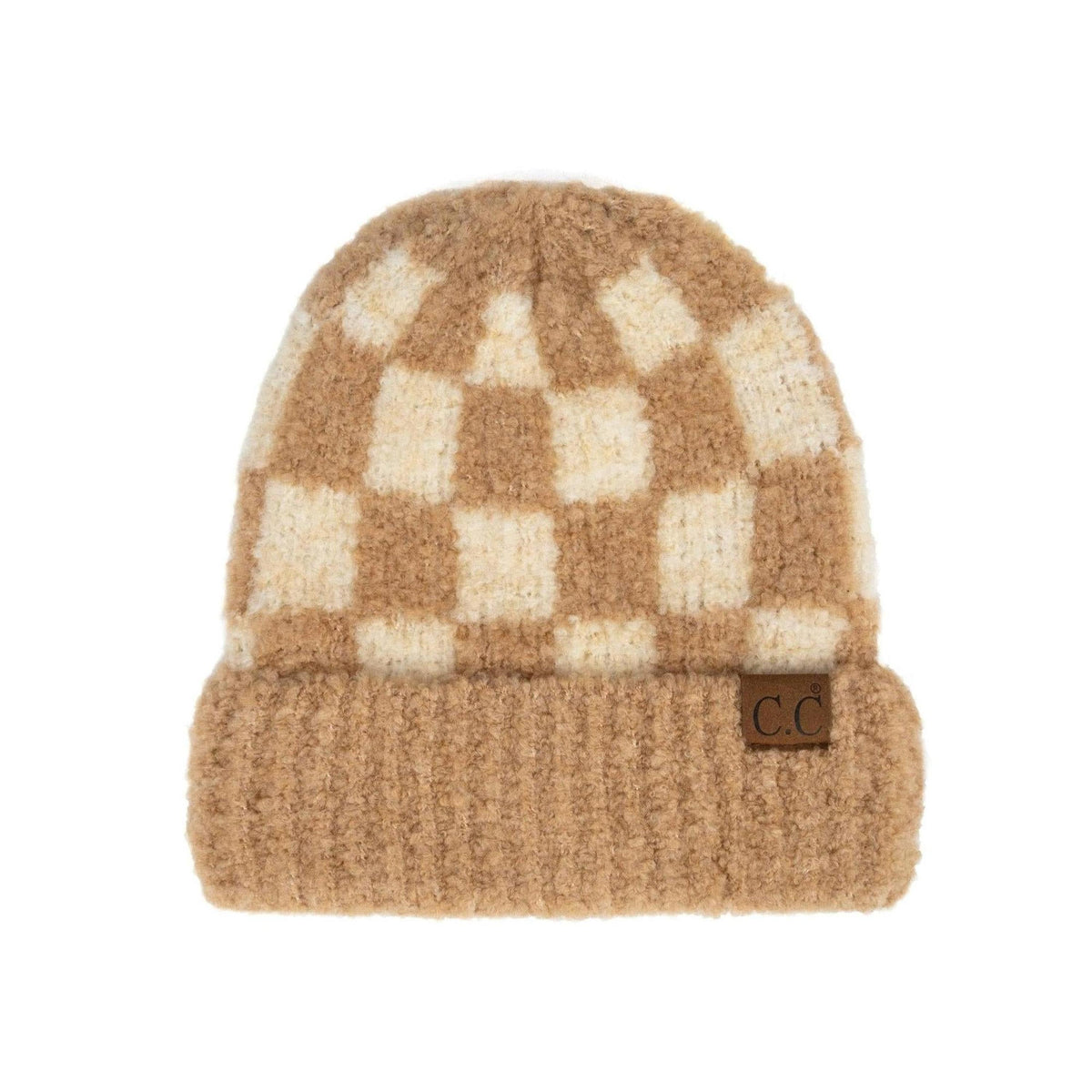CC Beanie Oh so Soft Check Boucle Skully Hats - Truly Contagious