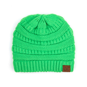 CC Beanie Popular Unisex Cable Knit Men Women Kids Skully Winter Hats by Truly Contagious - Truly Contagious