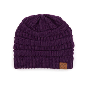 CC Beanie Popular Unisex Cable Knit Men Women Kids Skully Winter Hats by Truly Contagious - Truly Contagious