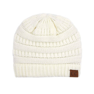 CC Beanie Popular Unisex Cable Knit Men Women Kids Skully Winter Hats by Truly Contagious - Truly Contagious