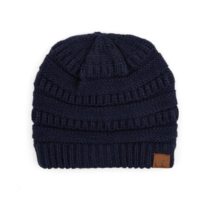CC Beanie Popular Unisex Cable Knit Men Women Kids Skully Winter Hats by Truly Contagious - Truly Contagious