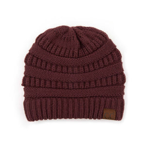 CC Beanie Popular Unisex Cable Knit Men Women Kids Skully Winter Hats by Truly Contagious - Truly Contagious