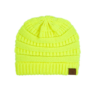 CC Beanie Popular Unisex Cable Knit Men Women Kids Skully Winter Hats by Truly Contagious - Truly Contagious