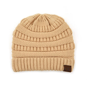 CC Beanie Popular Unisex Cable Knit Men Women Kids Skully Winter Hats by Truly Contagious - Truly Contagious