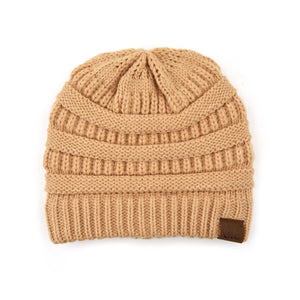 CC Beanie Popular Unisex Cable Knit Men Women Kids Skully Winter Hats by Truly Contagious - Truly Contagious