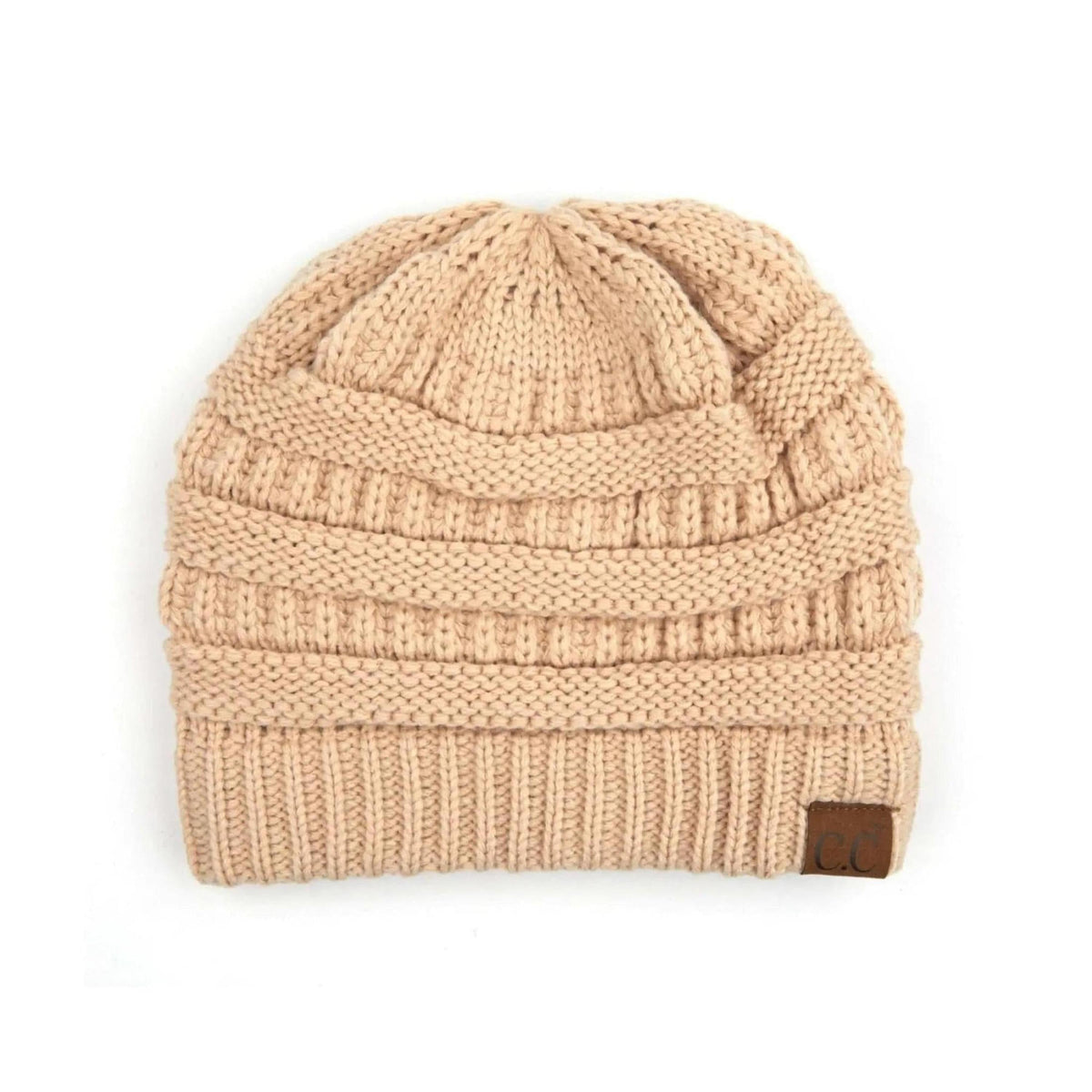 CC Beanie Popular Unisex Cable Knit Men Women Kids Skully Winter Hats by Truly Contagious - Truly Contagious