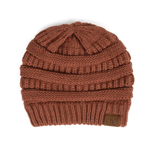 CC Beanie Popular Unisex Cable Knit Men Women Kids Skully Winter Hats by Truly Contagious - Truly Contagious