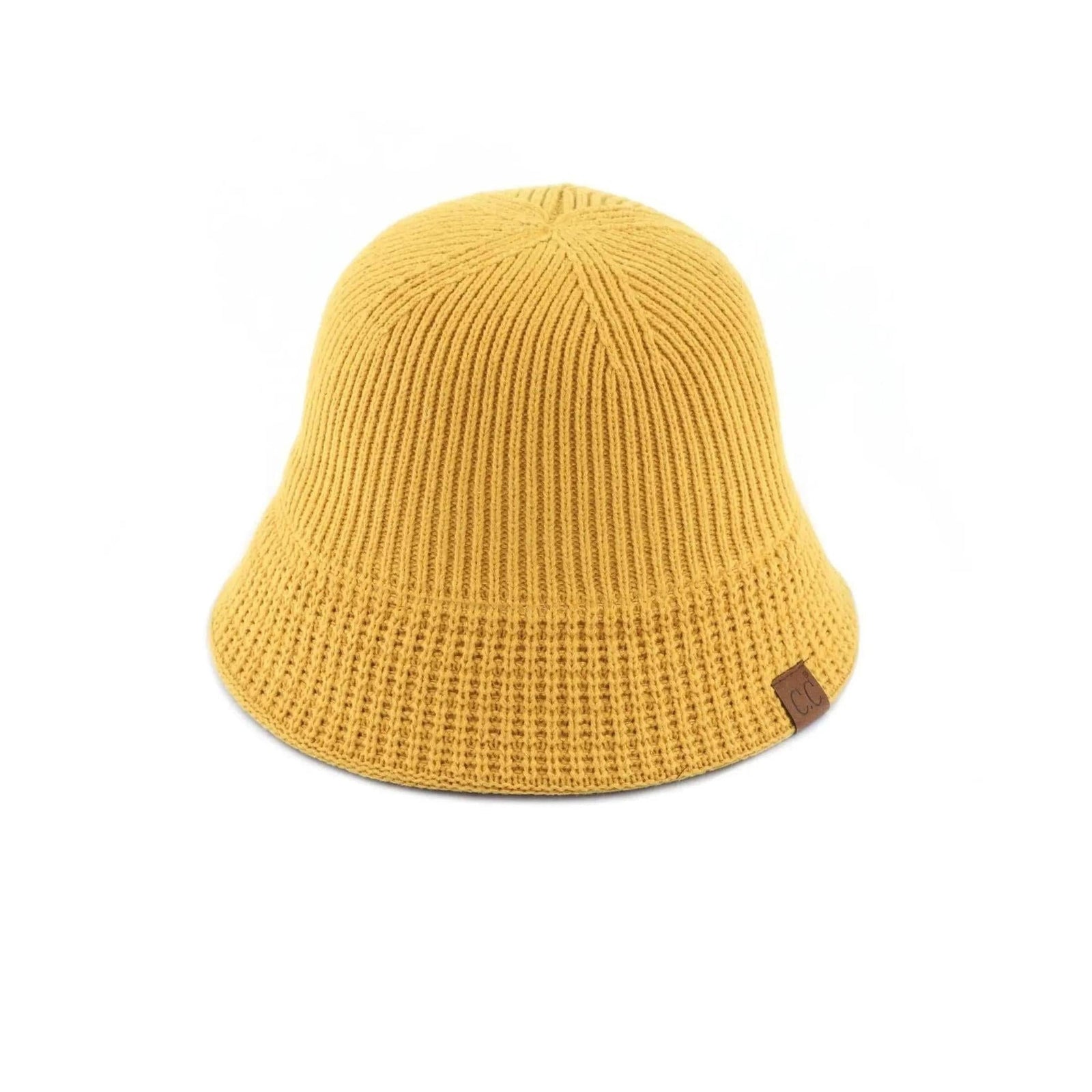 CC Beanie Ribbed Knit Adjustable Bucket Hat by Truly Contagious - Truly Contagious