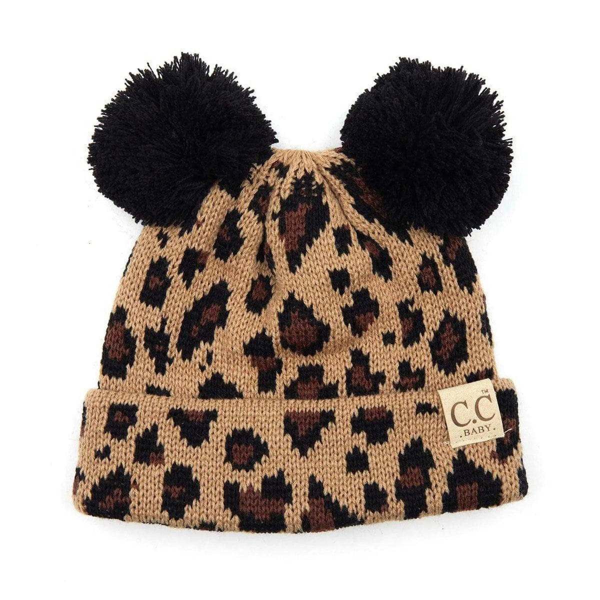 CC Brand Baby Animal Print Newborn - 12 Months Leopard Beanie - Truly Contagious