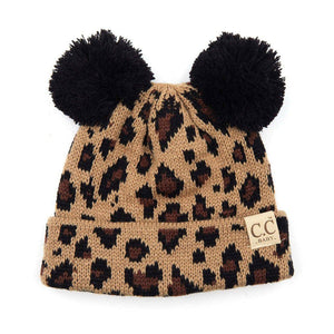 CC Brand Baby Animal Print Newborn - 12 Months Leopard Beanie - Truly Contagious