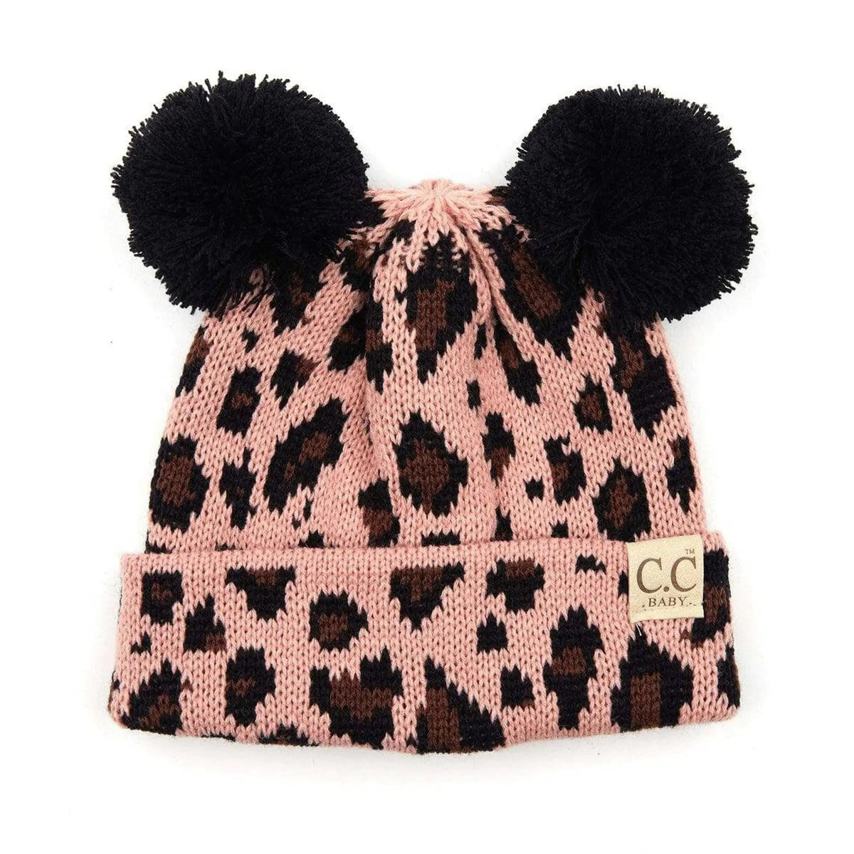 CC Brand Baby Animal Print Newborn - 12 Months Leopard Beanie - Truly Contagious