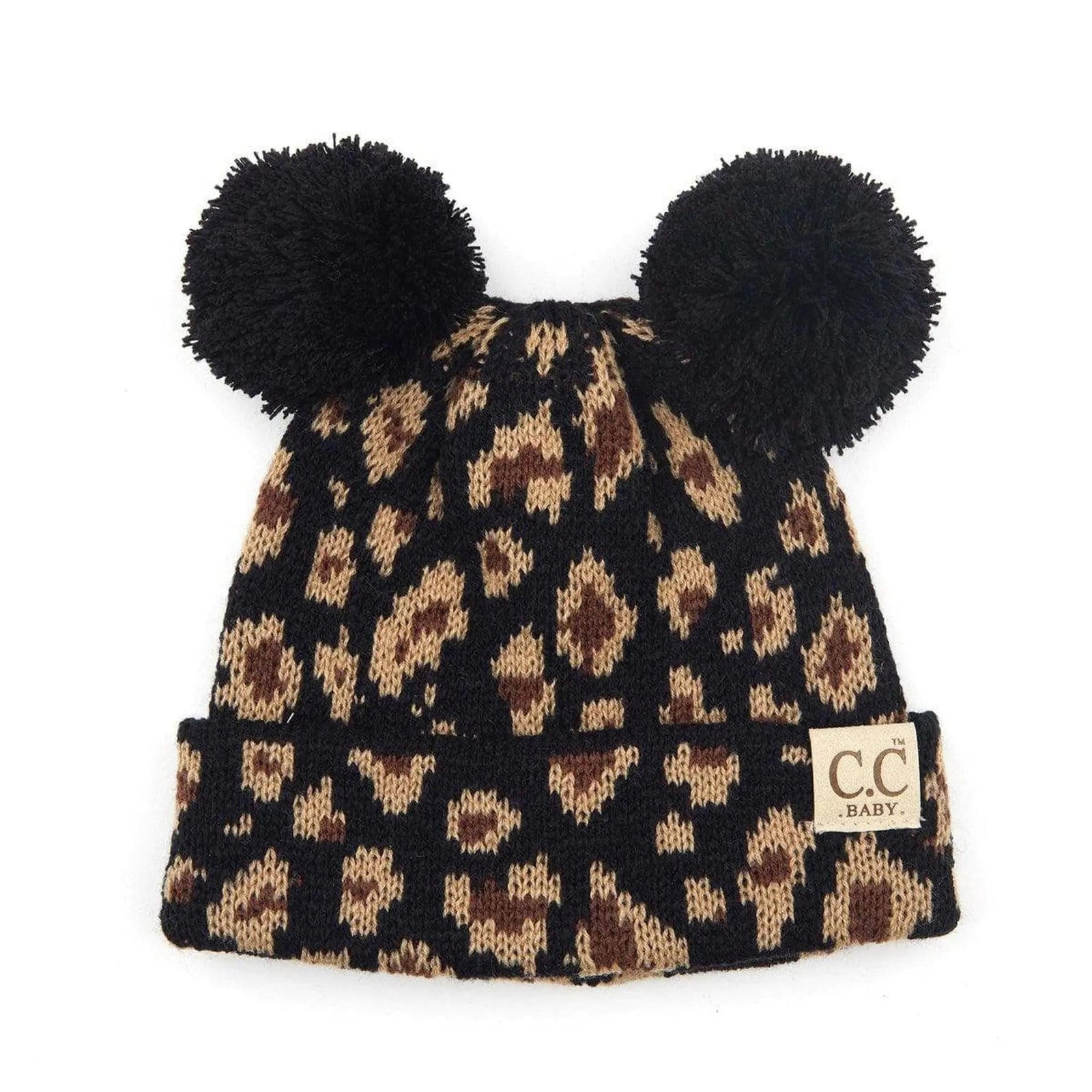 CC Brand Baby Animal Print Newborn - 12 Months Leopard Beanie - Truly Contagious