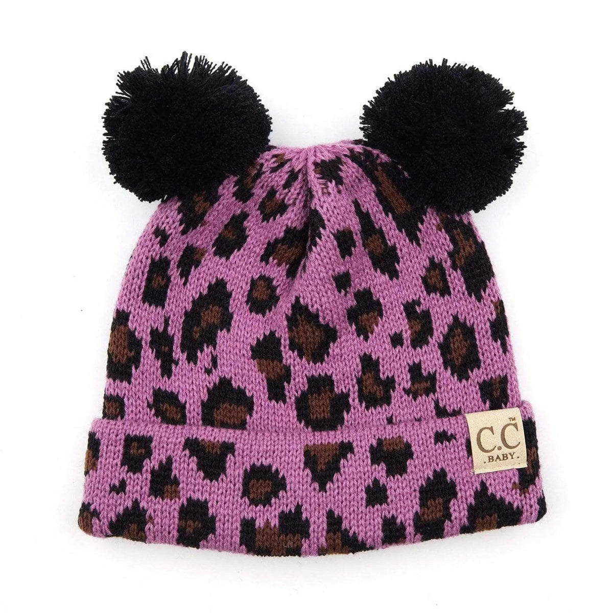 CC Brand Baby Animal Print Newborn - 12 Months Leopard Beanie - Truly Contagious