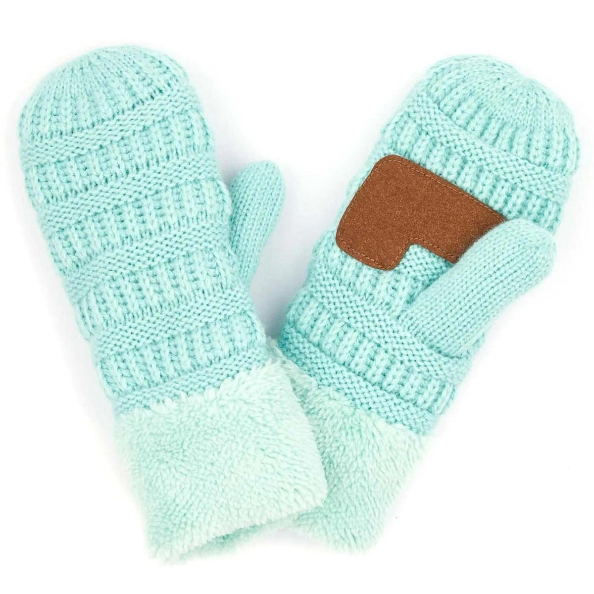 CC Brand Sherpa Lined Mittens Unisex Winter Accessories - Truly Contagious