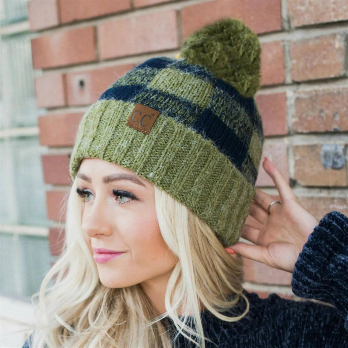 CC Buffalo Plaid Beanies Hats - Truly Contagious