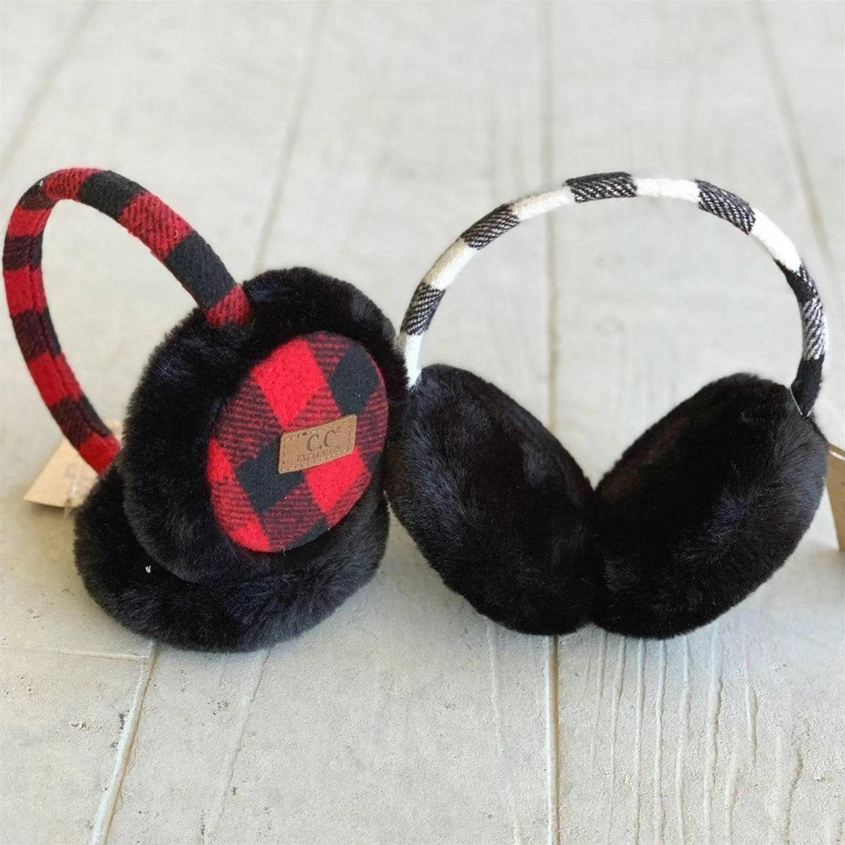 CC Buffalo Plaid Earmuff - Truly Contagious