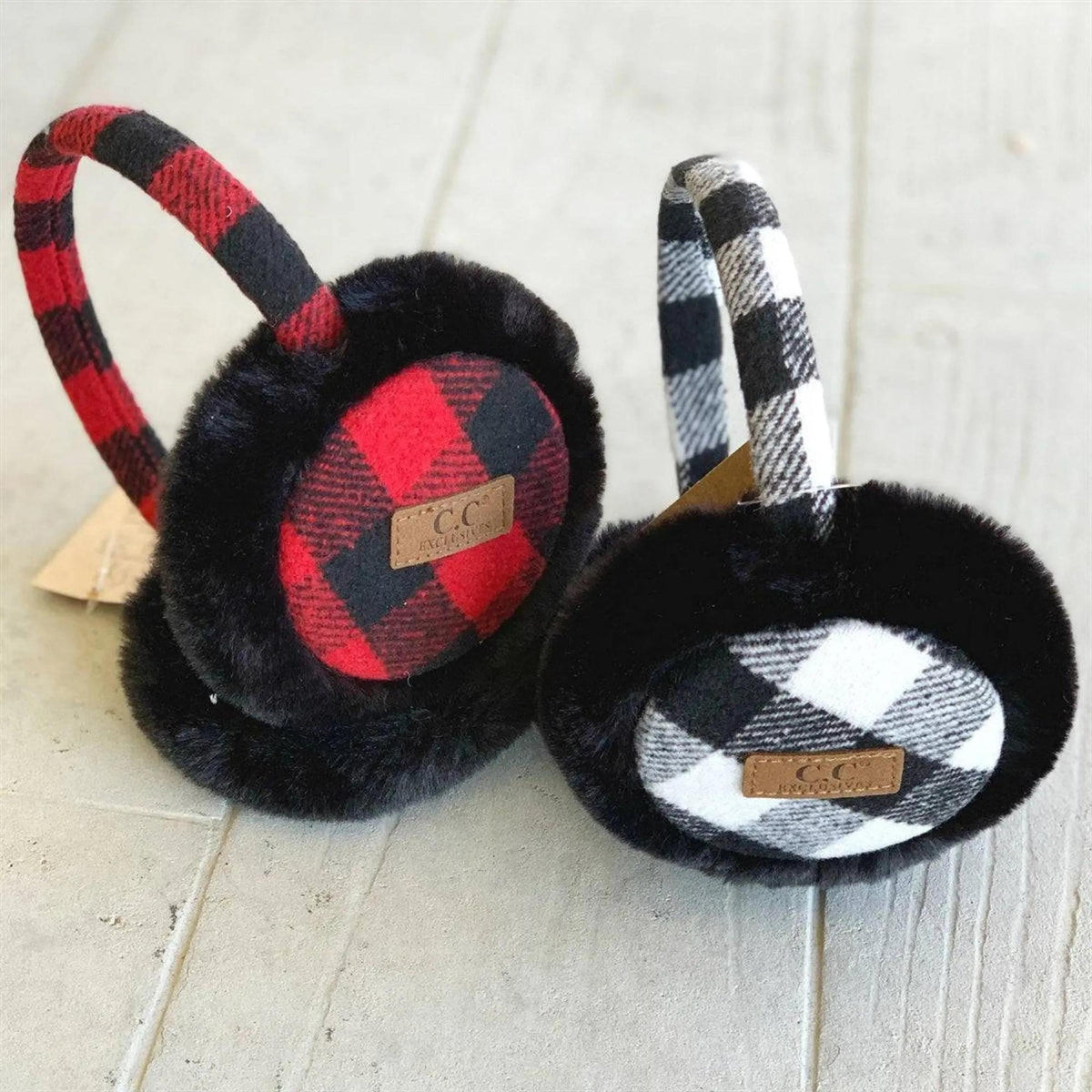 CC Buffalo Plaid Earmuff - Truly Contagious