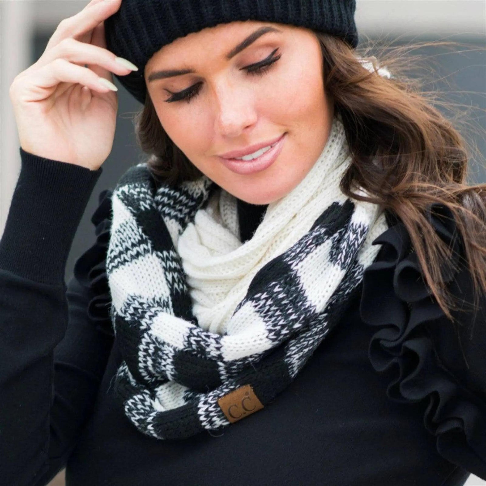 CC Buffalo Plaid Scarf - Truly Contagious