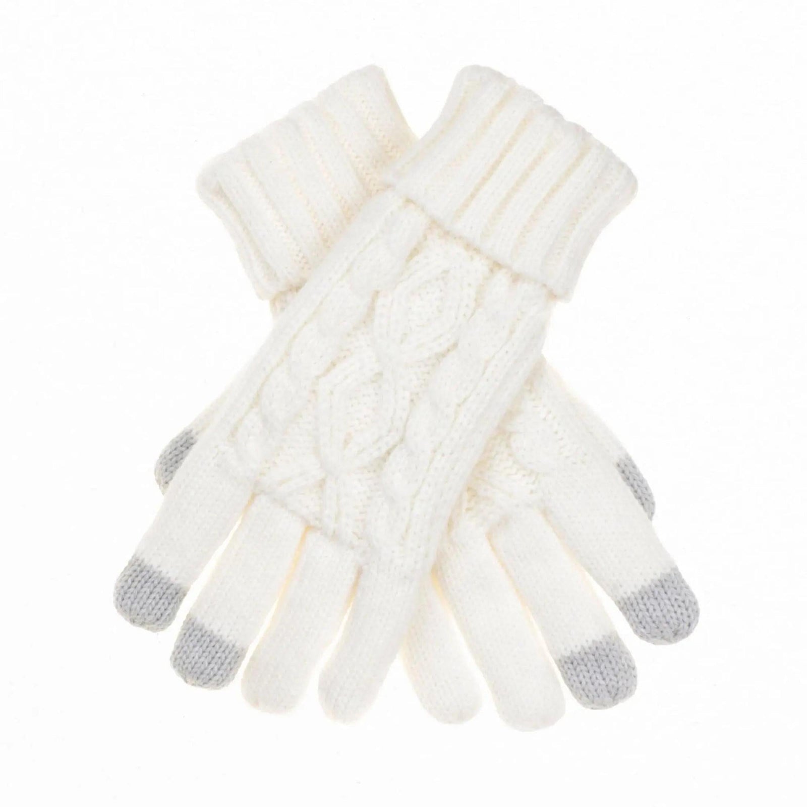 CC Cable Knit Fleece Lined Gloves - Truly Contagious