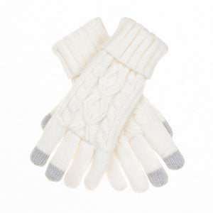 CC Cable Knit Fleece Lined Gloves - Truly Contagious