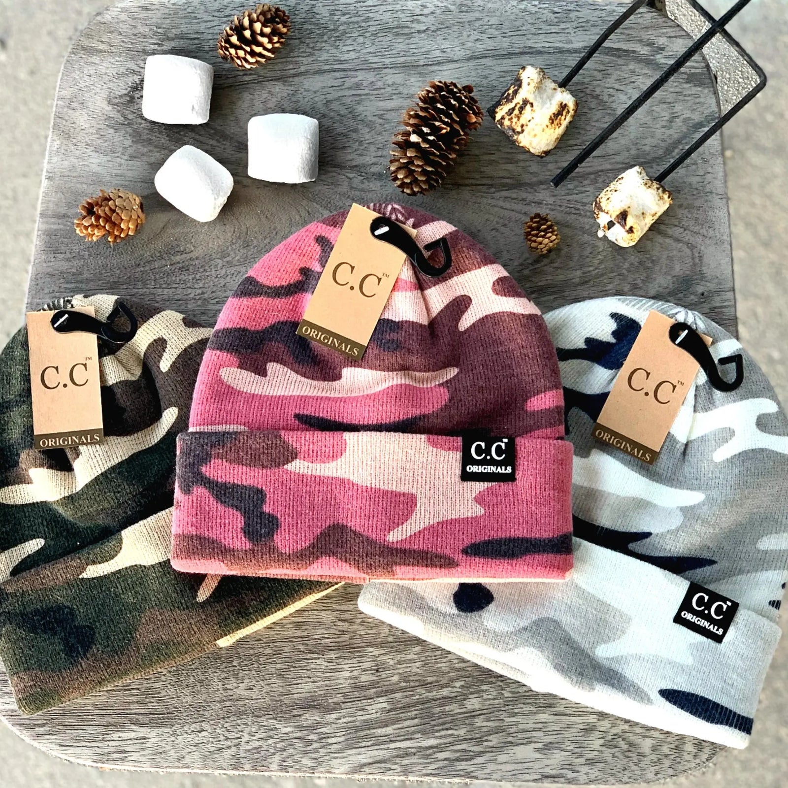 CC Camo Outdoor Adventure Fashion Trendy Print Beanies - Truly Contagious