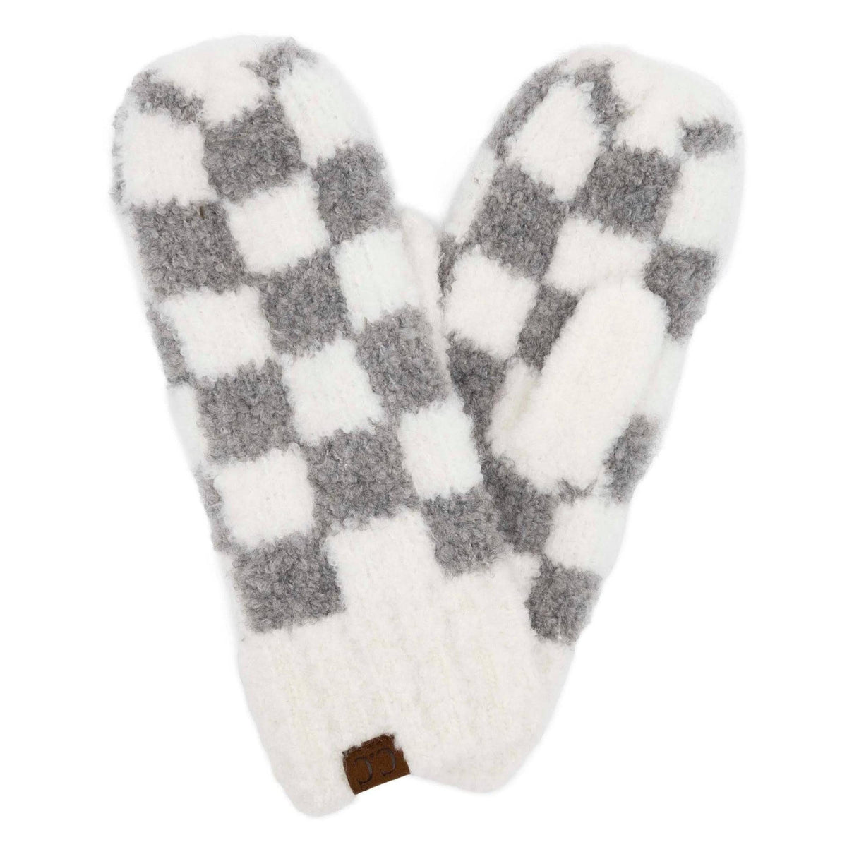 CC Checkered Boucle Oh - So - Soft Mittens - Truly Contagious