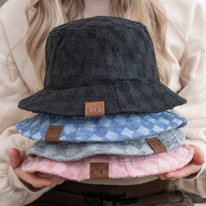 CC Checkered Terry Cloth Bucket - Truly Contagious