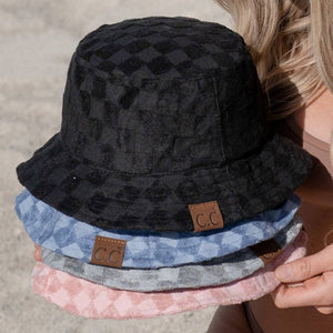 CC Checkered Terry Cloth Bucket - Truly Contagious