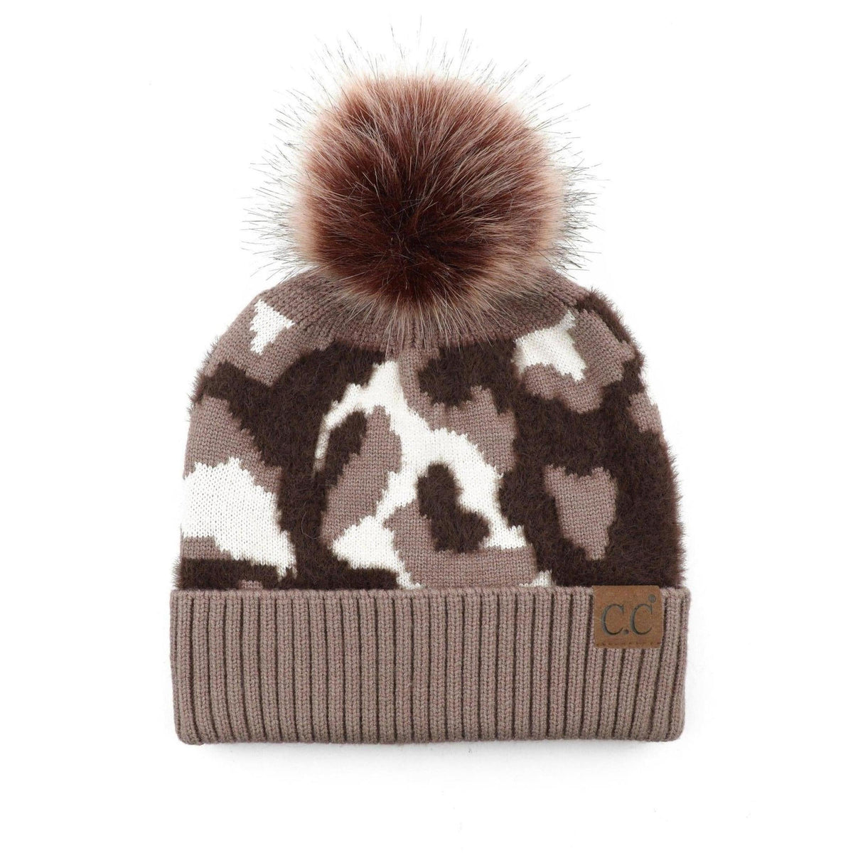 CC Chenille Abstract Print Beanie - Truly Contagious