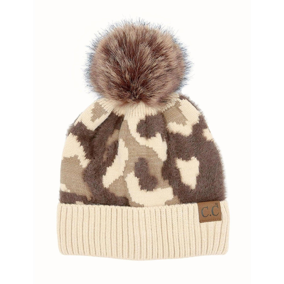 CC Chenille Abstract Print Beanie - Truly Contagious