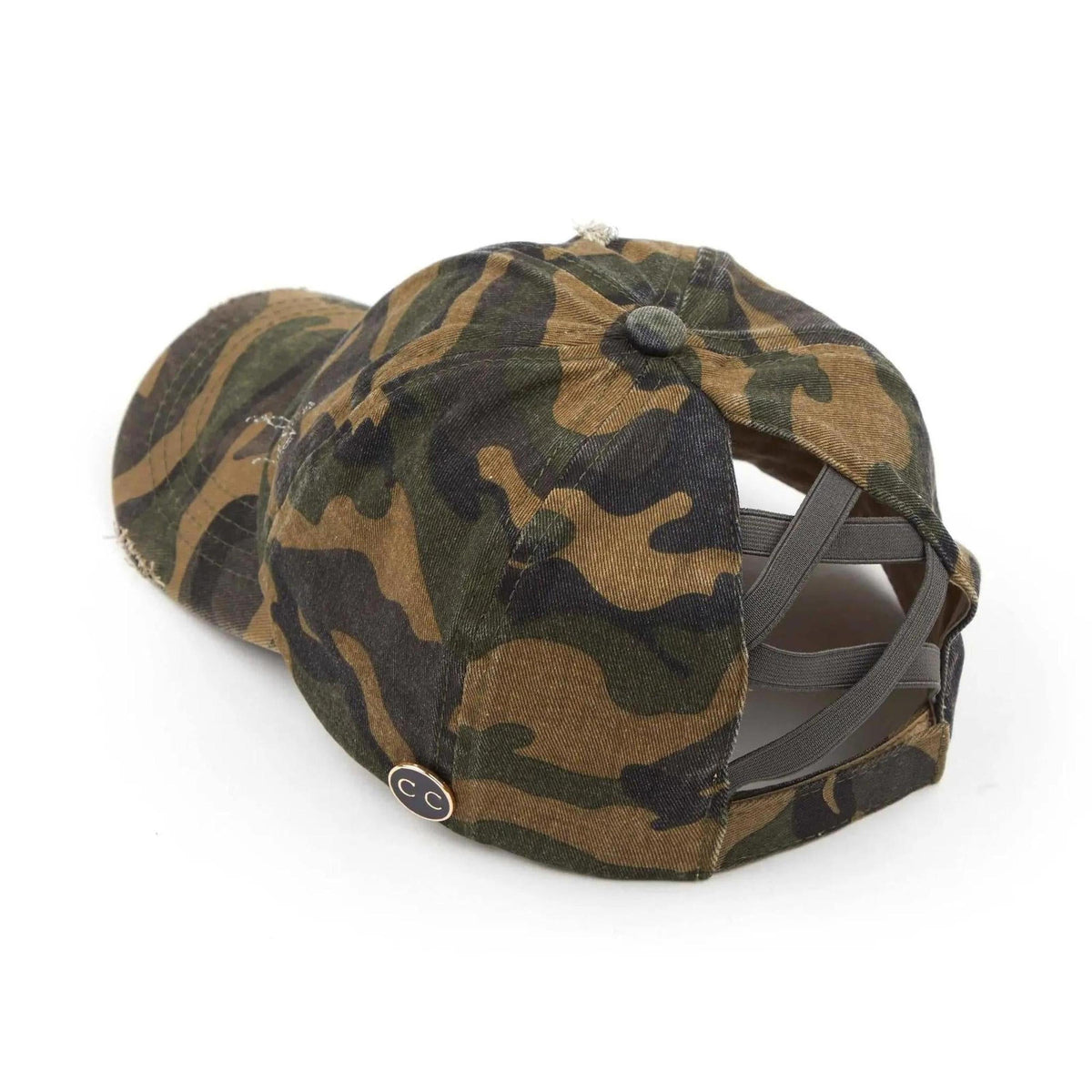 CC Cotton Hats Criss Cross Style Women Cap for Ponytails - Mask Glasses Compatible - Truly Contagious