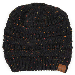 CC Cozy Confetti Bun Ponytail Beanies Hats - Truly Contagious