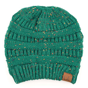CC Cozy Confetti Bun Ponytail Beanies Hats - Truly Contagious