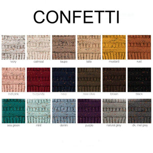 CC Cozy Confetti Cable Knit Skully Beanies Hats - Truly Contagious