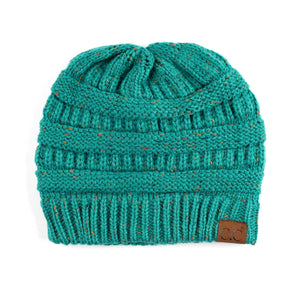 CC Cozy Confetti Cable Knit Skully Beanies Hats - Truly Contagious