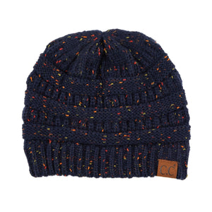 CC Cozy Confetti Cable Knit Skully Beanies Hats - Truly Contagious