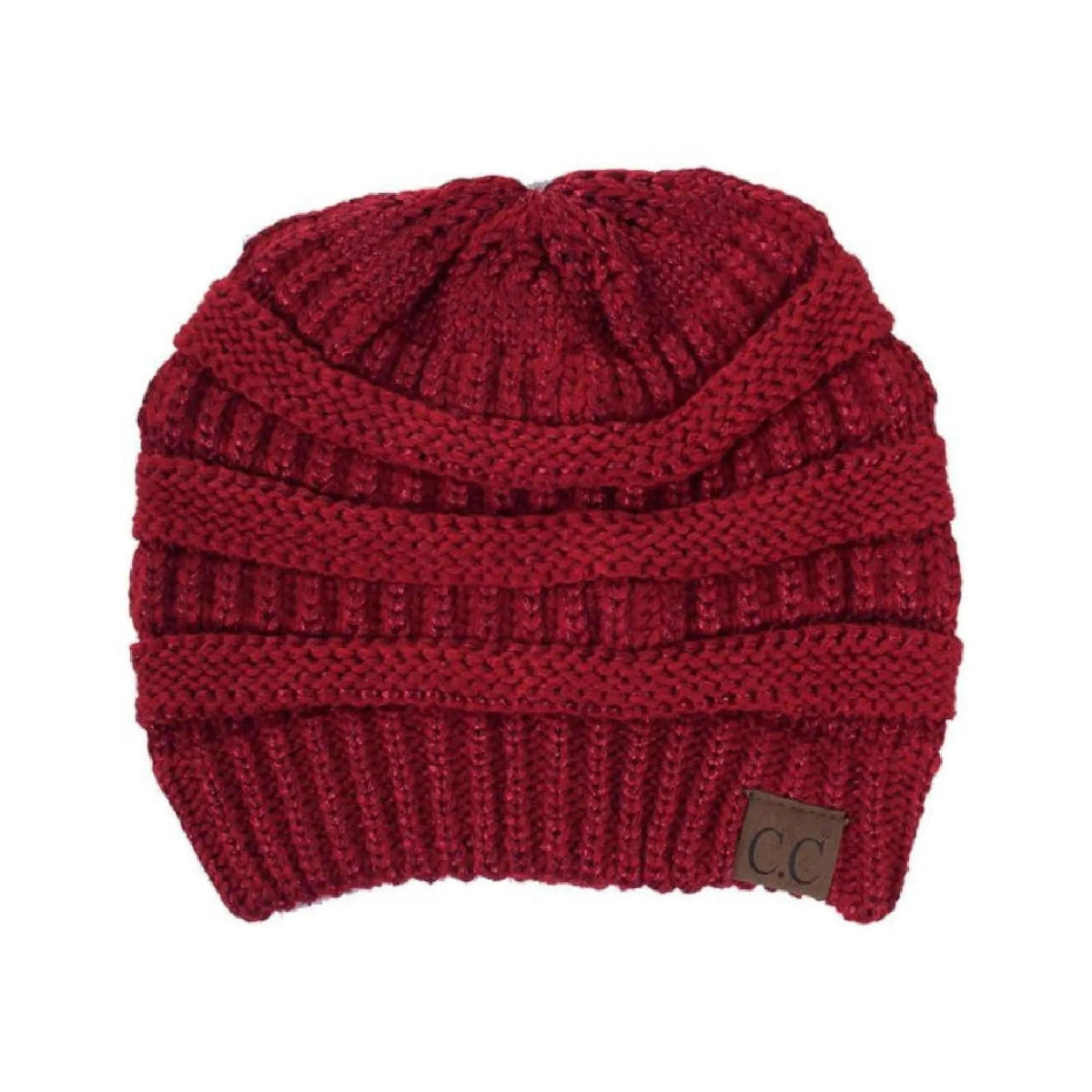 CC Cozy Metallic Cable Knit Skully Beanies Hats - Truly Contagious