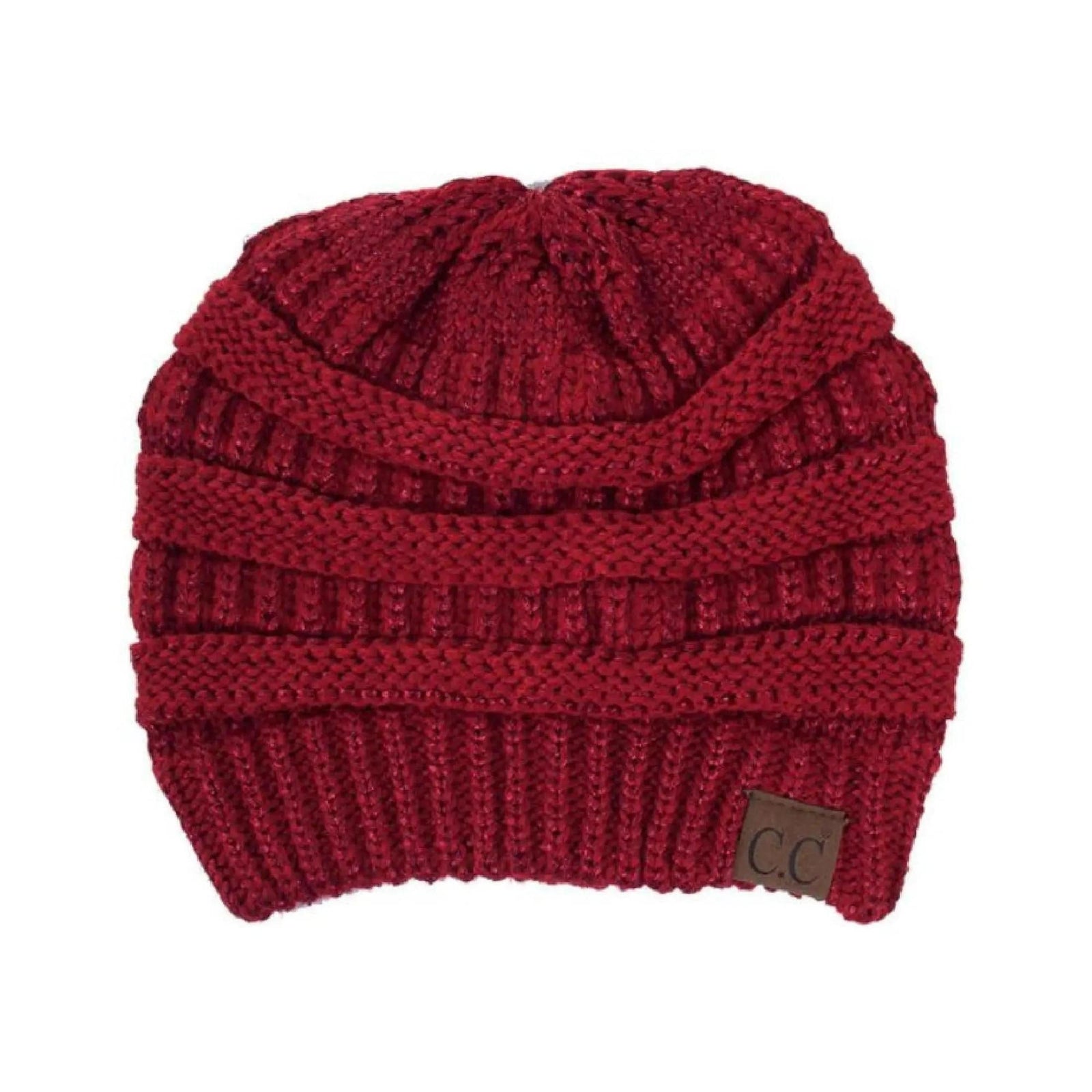 CC Cozy Metallic Cable Knit Skully Beanies Hats - Truly Contagious