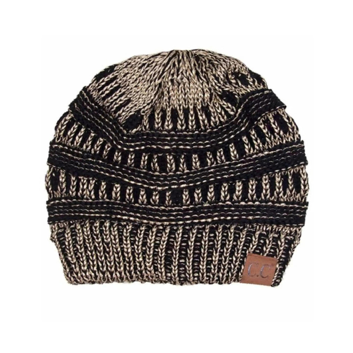 CC Cozy Metallic Cable Knit Skully Beanies Hats - Truly Contagious