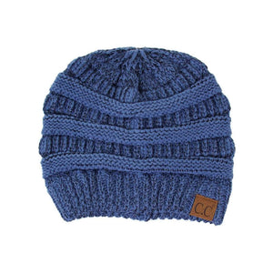 CC Cozy Metallic Cable Knit Skully Beanies Hats - Truly Contagious