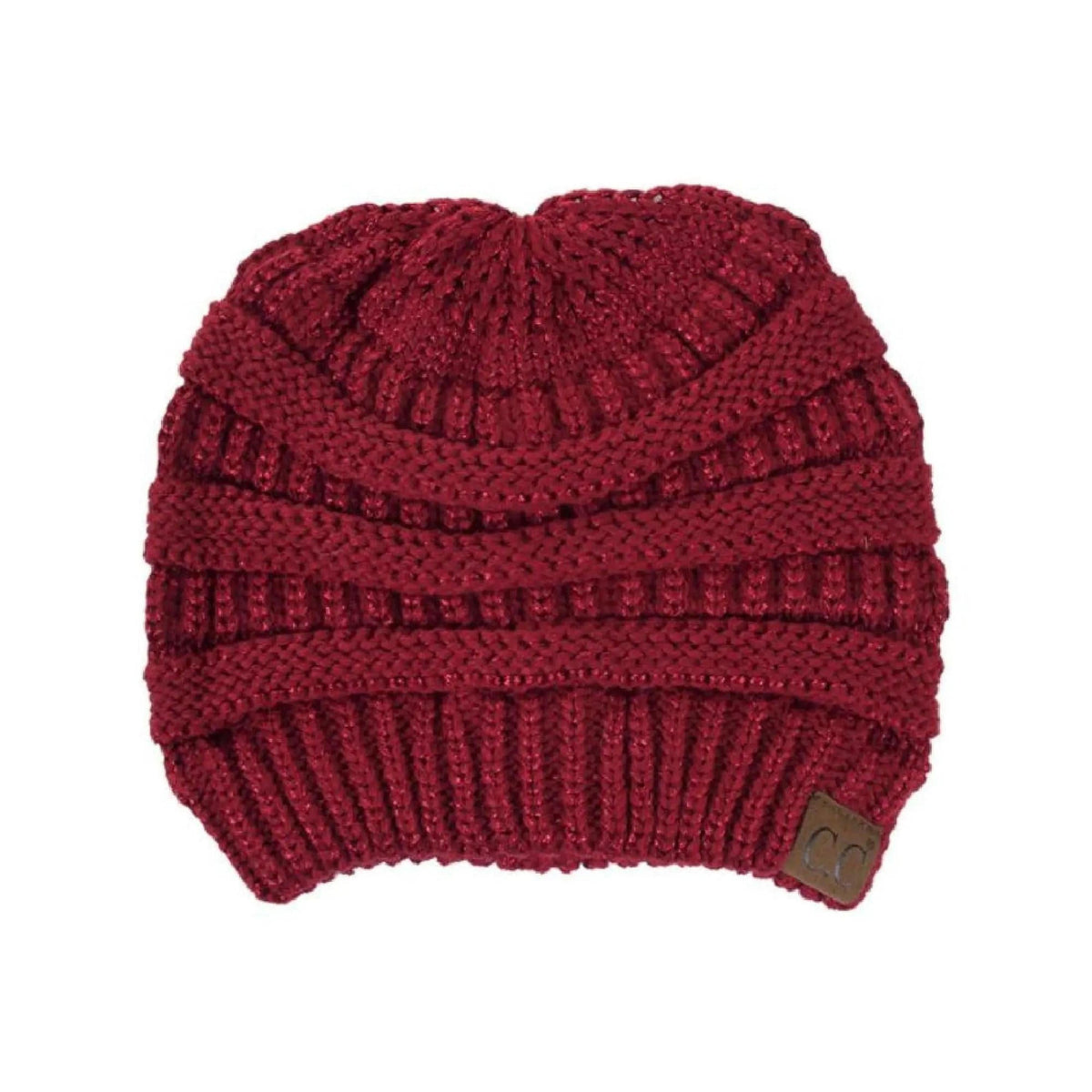 CC Cozy Metallic Cable Knit Skully Beanies Hats - Truly Contagious