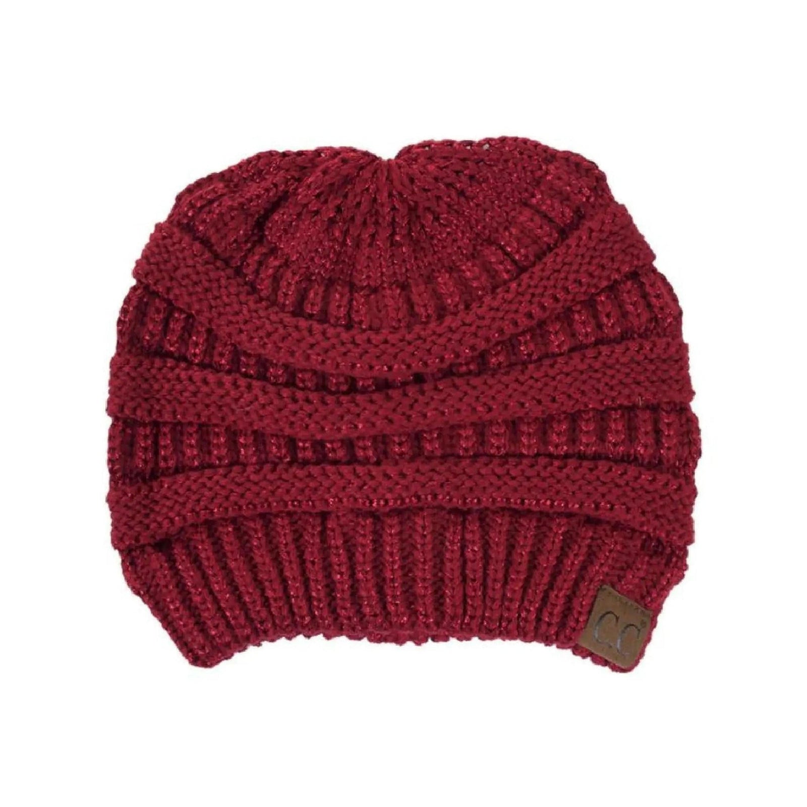 CC Cozy Metallic Cable Knit Skully Beanies Hats - Truly Contagious